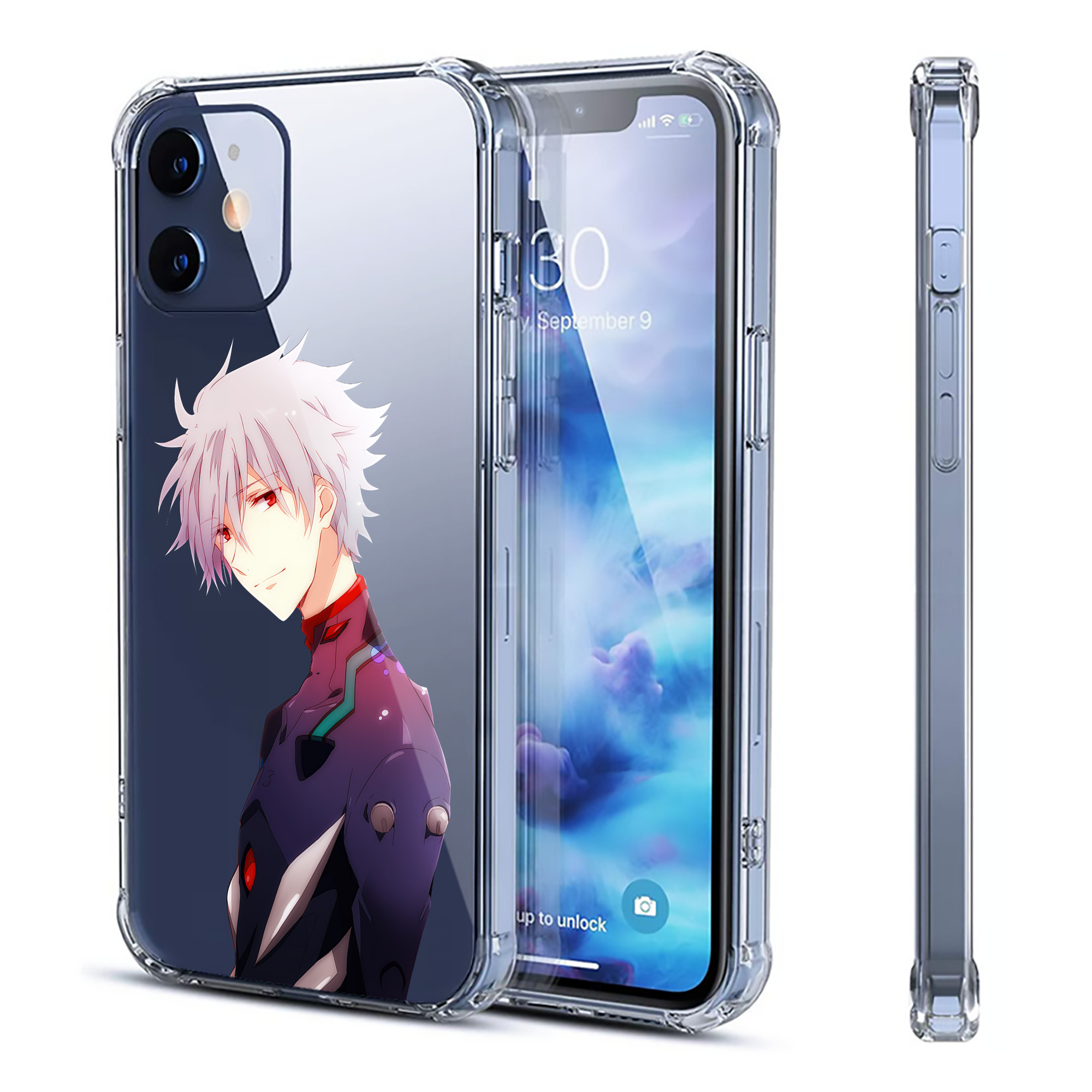 （画像用） EVA 新世紀エヴァンゲリオン 【iPhone 12シリーズ対応】透明スマホケース（クリアソフトケース）
